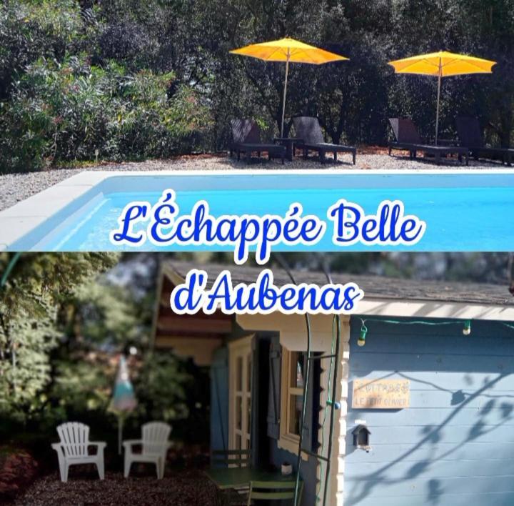 Chalet "Le Petit Olivier" Gites Appart 'Hotel L'Echappee Belle D'Aubenas Logement 2 Sur 3 Экстерьер фото